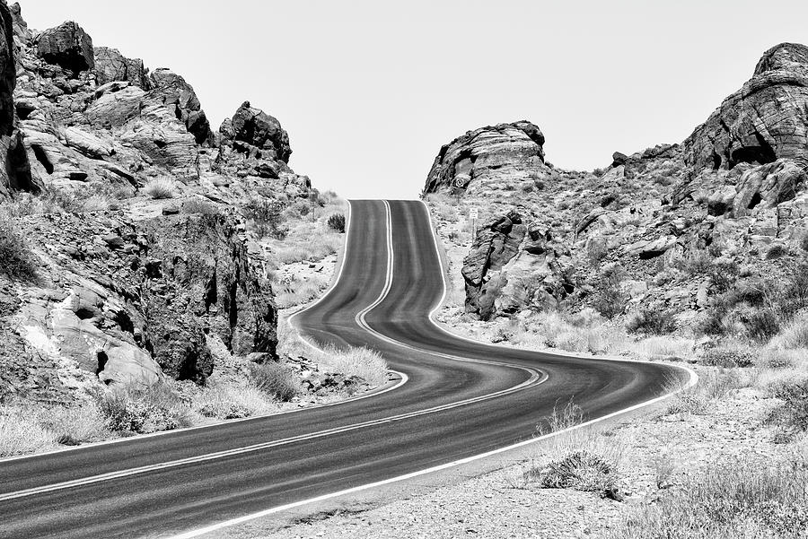 Black Nevada Series - On the Road Photograph by Philippe HUGONNARD