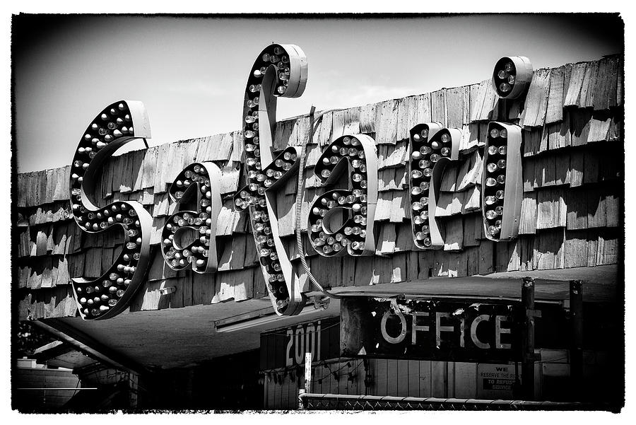 Black And White Photograph - Black Nevada Series - Safari Office by Philippe HUGONNARD