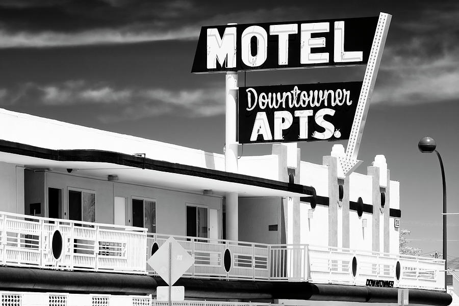 Black And White Photograph - Black Nevada Series - Vegas Downtowner by Philippe HUGONNARD