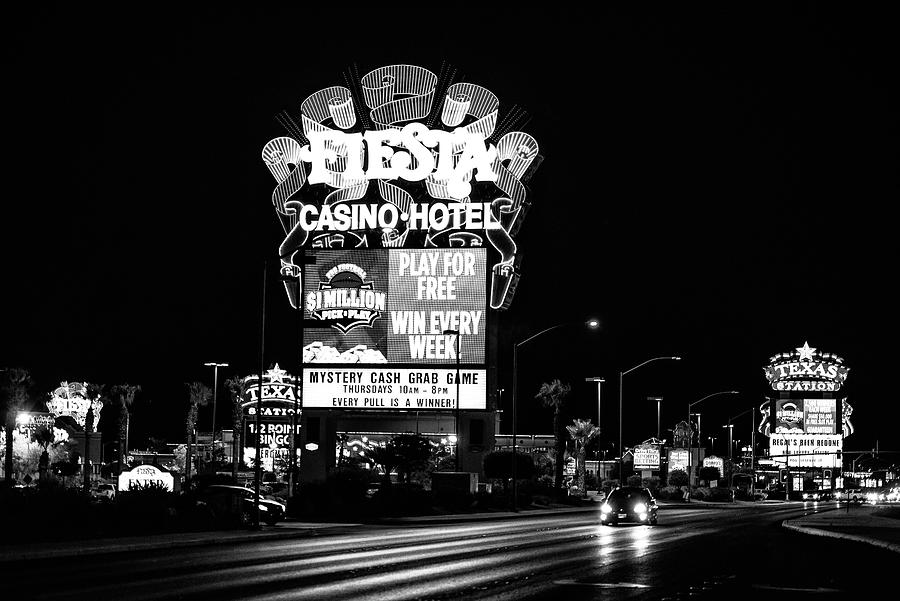 Black And White Photograph - Black Nevada Series - Win Every Week by Philippe HUGONNARD