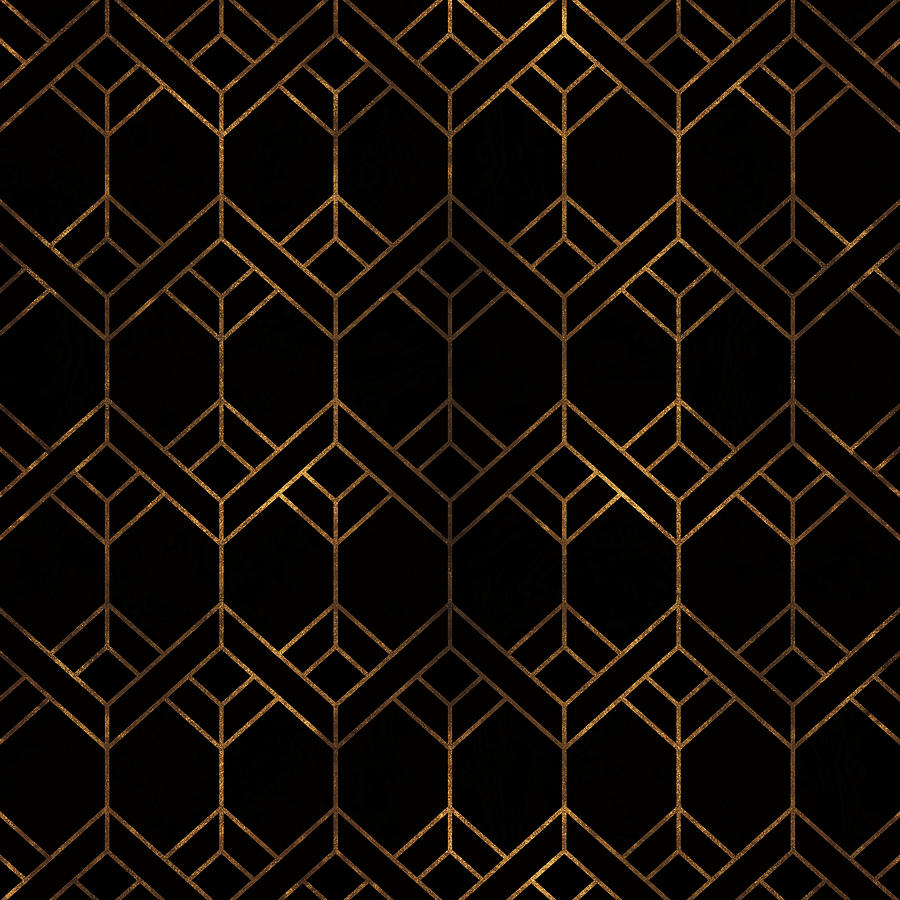 Black Night - Luxurious Pattern Digital Art by Ambience Art | Fine Art ...