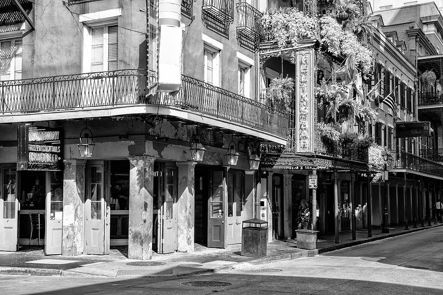 Black NOLA Series - Bar New Orleans Photograph by Philippe HUGONNARD