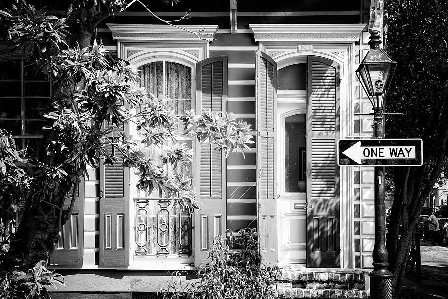 Black NOLA Series - Historic District New Orleans Photograph by Philippe HUGONNARD