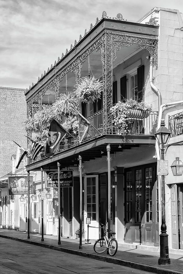 Black NOLA Series - Restaurant New Orleans Photograph by Philippe HUGONNARD