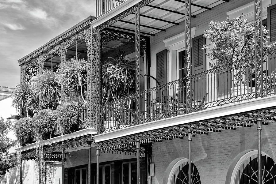 Black NOLA Series - The Most Famous Balcony Photograph by Philippe HUGONNARD