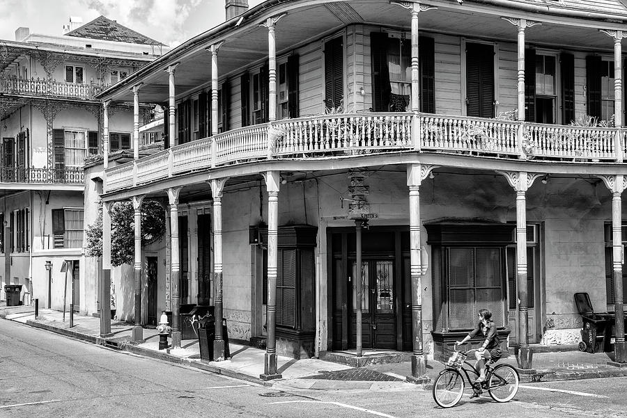 Black NOLA Series - Traditional House Photograph by Philippe HUGONNARD