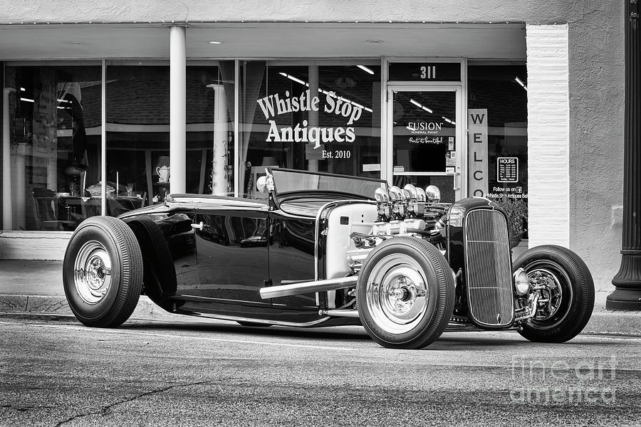 Black Old School Roadster Photograph by Dennis Hedberg