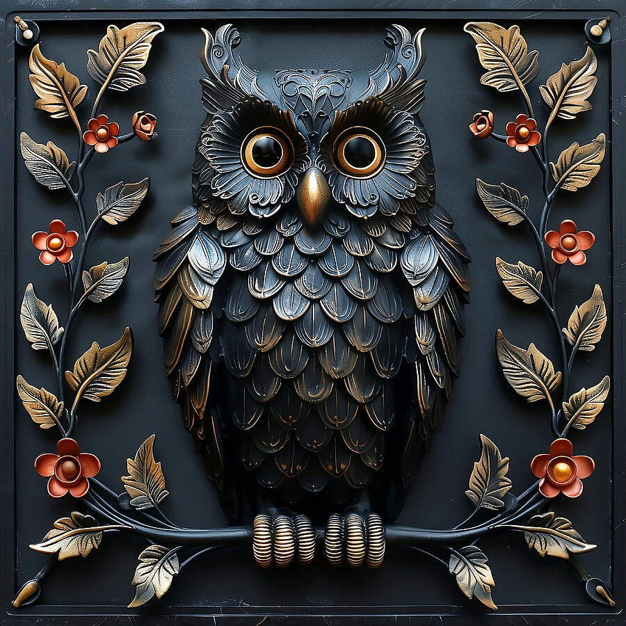 Black Owl Digital Art by TwoMoons AndSun - Fine Art America