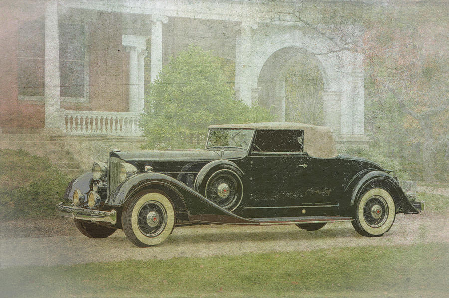 Black Packard Photograph by Mauverneen Zufa Blevins