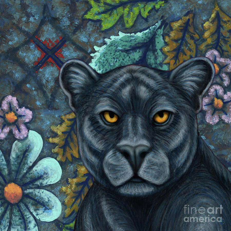Black Panther Blues Painting by Amy E Fraser