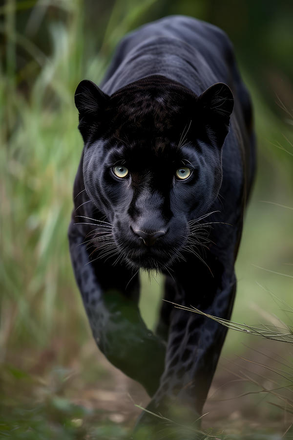 Black Panther Stalking Digital Art by Wes and Dotty Weber - Fine Art ...