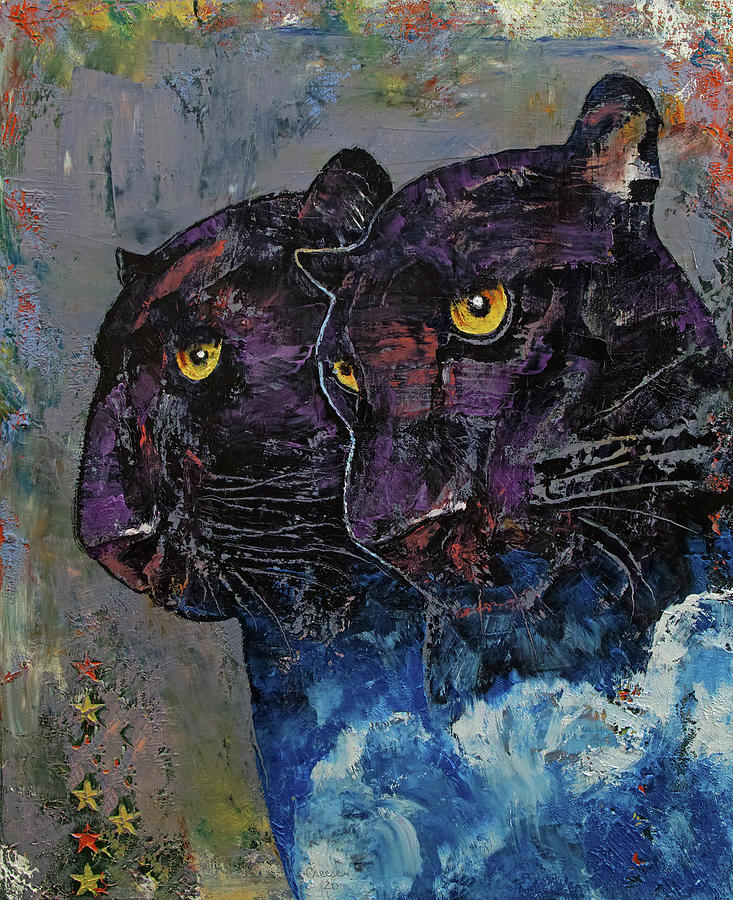 Black Panther Movie Photograph - Black Panthers by Michael Creese