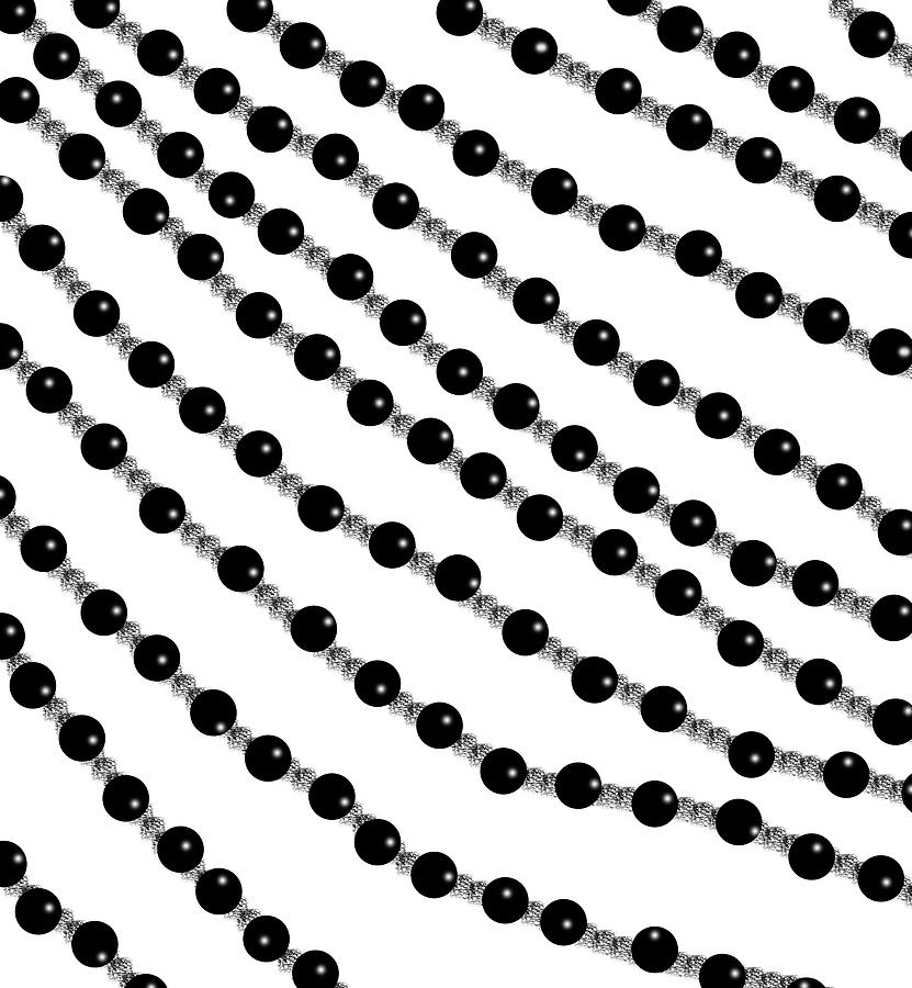 Black Pearls Digital Art by Susan Newcomb