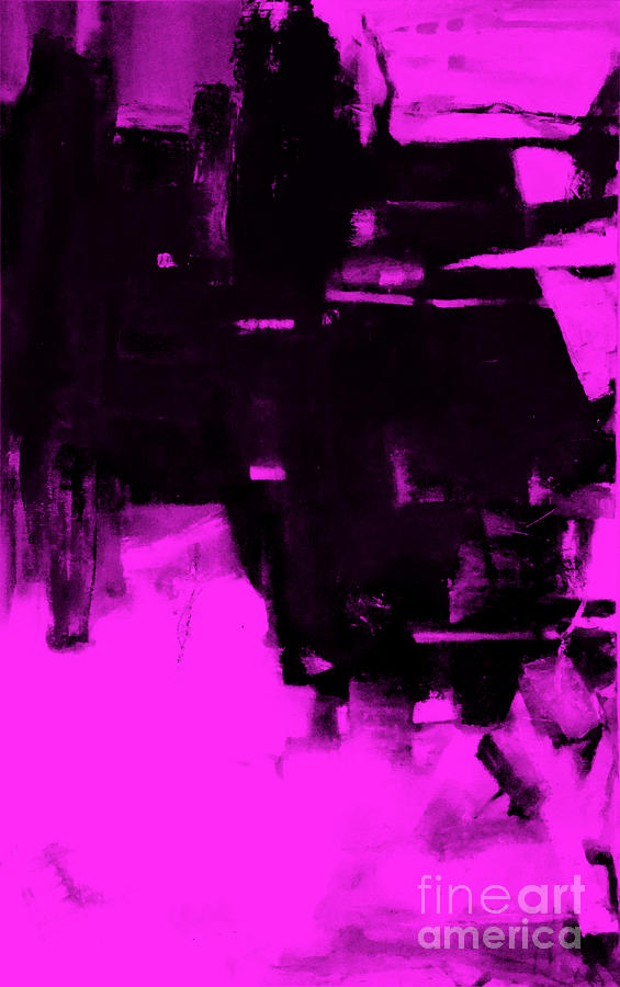 Black pink abstract Painting by Green Palace Fine Art America