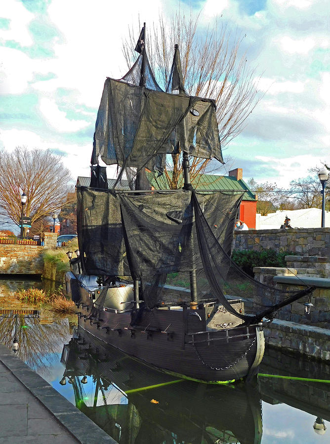 Black Pirate Ship Photograph by Emmy Marie Vickers