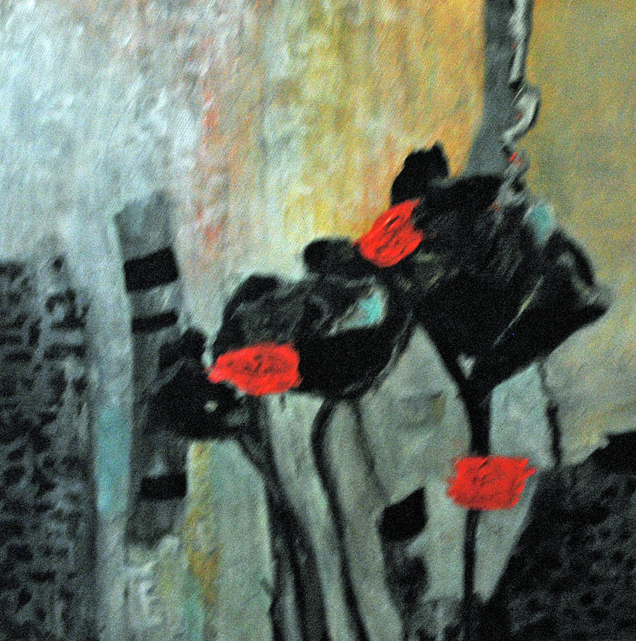 Black Poppies Painting by Kay Fuller
