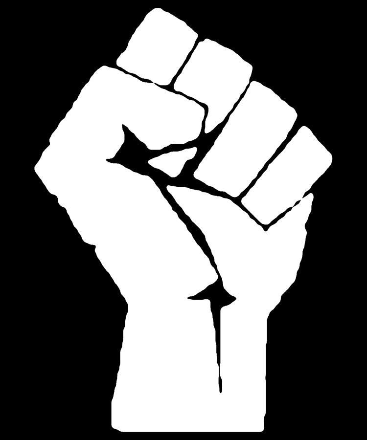 African American Civil Rights Black Power Fist Justice Design Essential