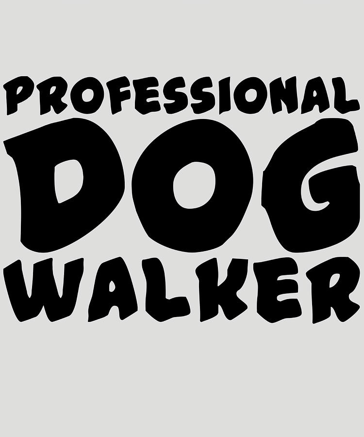 black professional dog walker Poster Painting by Alexander Lauren ...