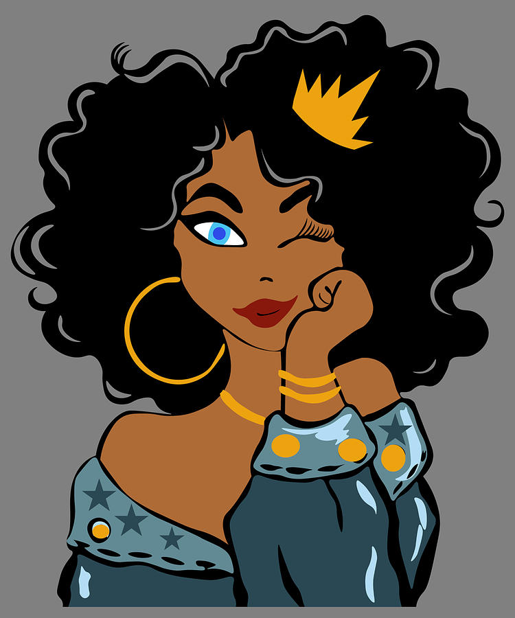 Download Black Queen Black Girl Magic Black Woman Digital Art by ...