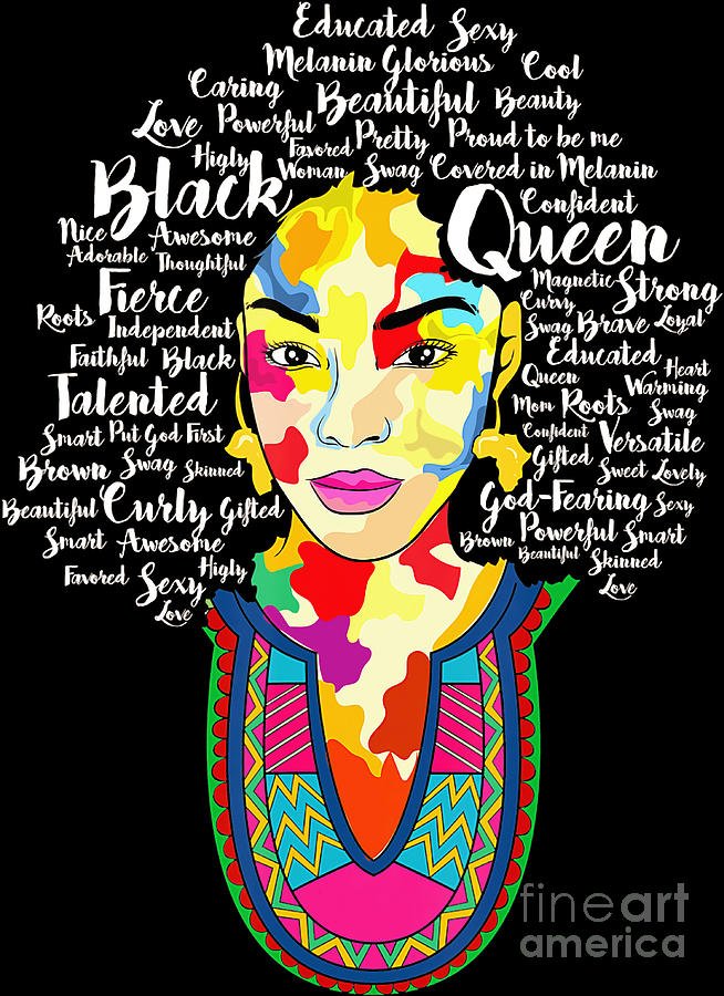 Black Queen Png, Afrocentric Png, African American Png, Melanin Pride ...