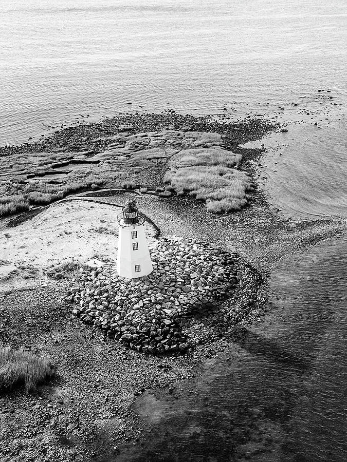 Black Rock Lighthouse Vertical Photograph