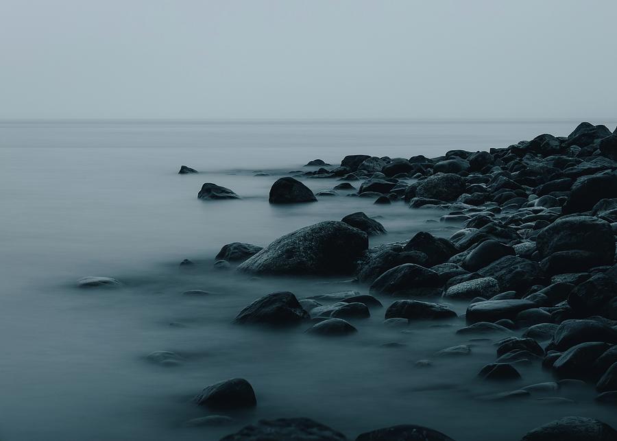 Black Rocks On Body Of Water During Daytime - Vasternorrlands Lan ...