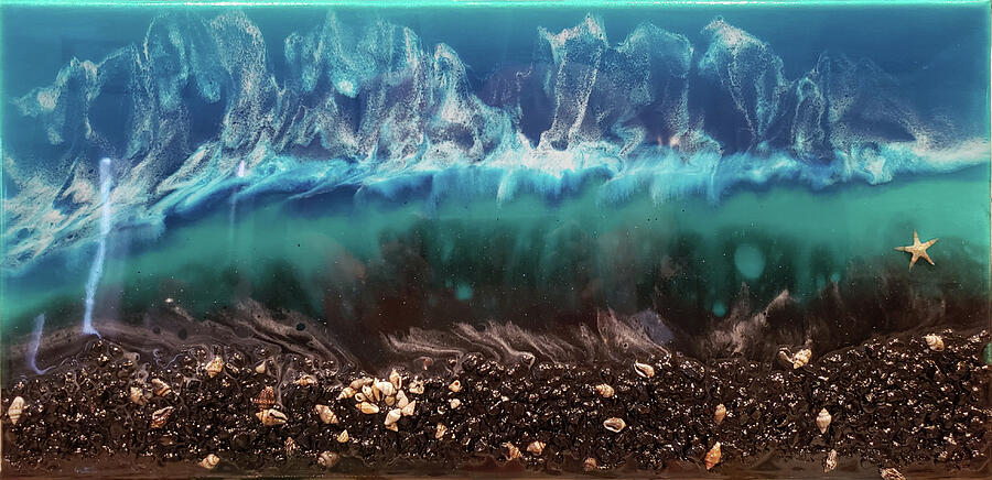 Black Sand Mixed Media by Angela Brunson Black Sand Mixed Media by Angela Brunson