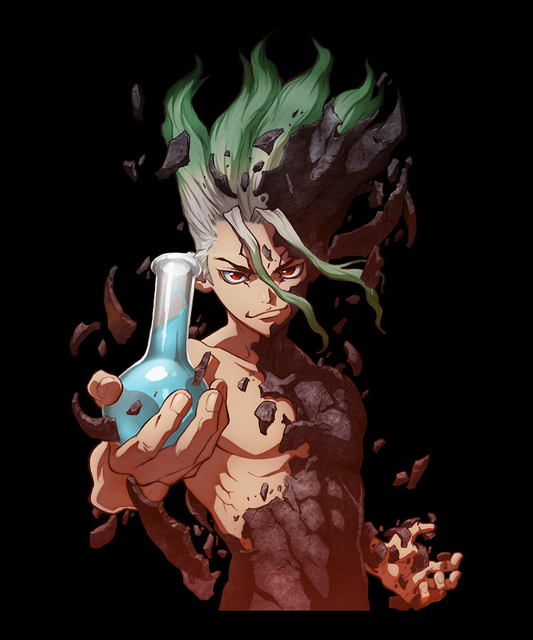 Black Senku Ishigami Dr. Stone Day Gifts Digital Art by Gleam Shinny ...