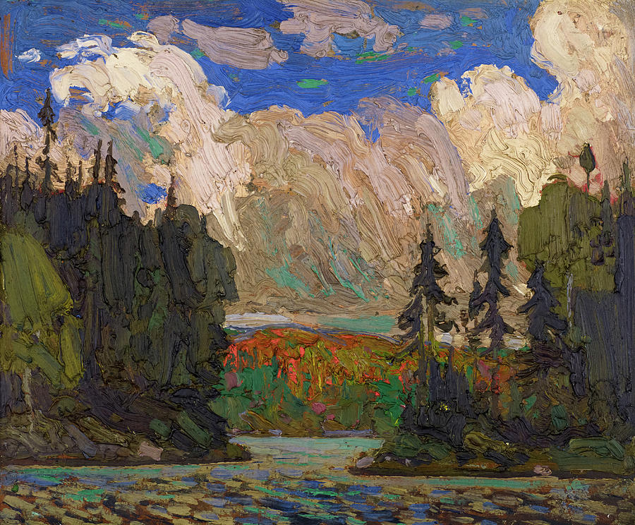 Black Spruce in Autumn Painting by Tom Thomson