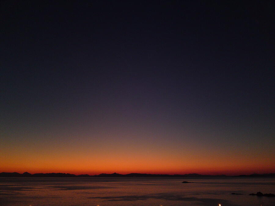 Sunset Photograph - black stone  sunset Anavyssos Greece by Antonis Meintanis