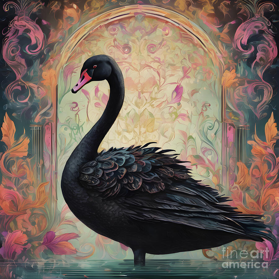 Black Swan 1 Digital Art by DSE Graphics - Fine Art America