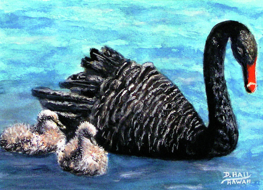 Black Swan, Cygnets #515 Painting