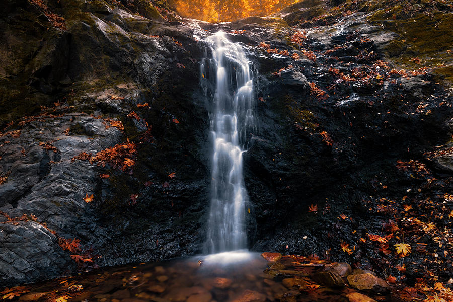 Fall Photograph - Black Wall Falls by Francesco Emanuele Carucci