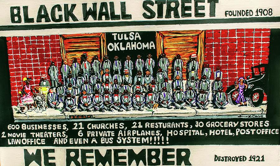 Black Wall Street  Painting by Duane Corey