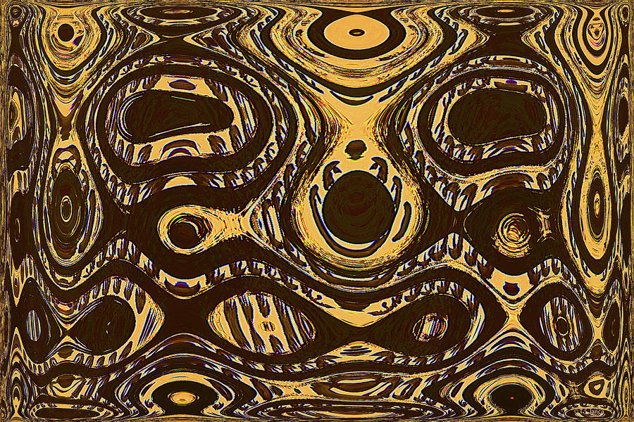 Black Walnut Ink Abstract#8042ps1 Digital Art by Tom Janca