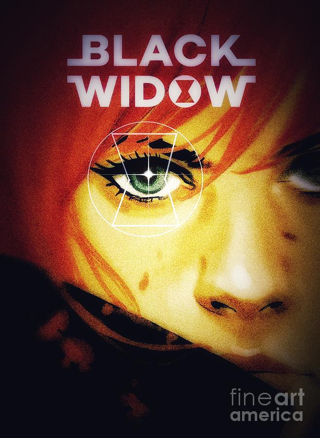 Black Widow Digital Art by HELGE Art Gallery