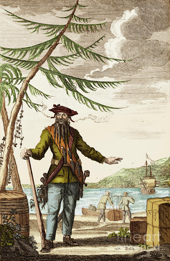 Blackbeard or Edward Teach, English Pirate Photograph by Science Source