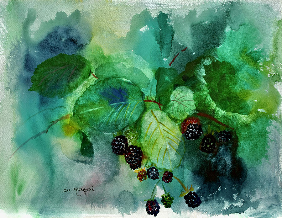 Blackberries favourite Painting by Lee Mackenzie - Fine Art America