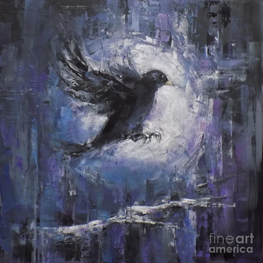 Blackbird Painting by Dan Campbell