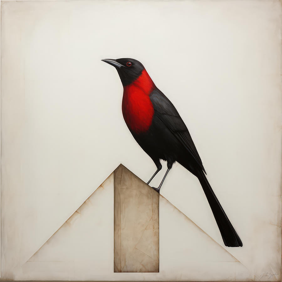 Blackbirds Ascendancy Painting by Lourry Legarde