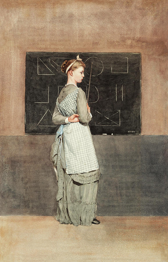 Blackboard by Winslow Homer. Original from The National Gallery of Art Painting by MotionAge Designs