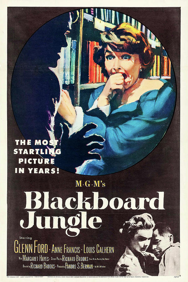 Blackboard Jungle, 1955 Photograph by Vintage Hollywood Archive Blackboard Jungle, 1955 Photograph by Vintage Hollywood Archive