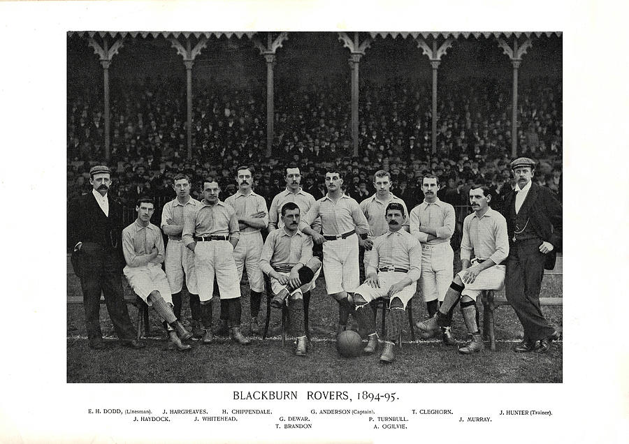 Blackburn Rovers 1894-95 Mixed Media by Charlie Ross
