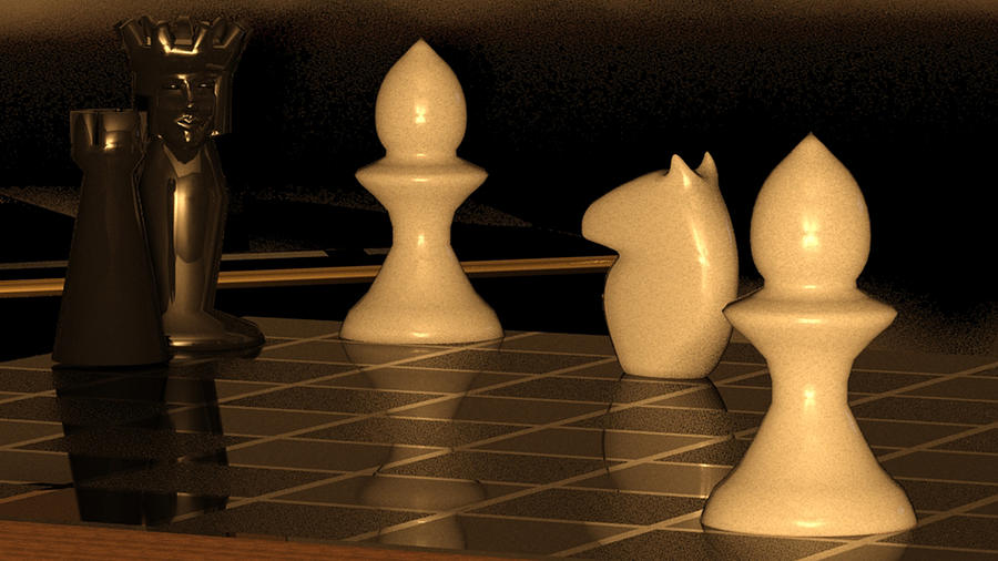 Chess Digital Art - Blackburnes Mate by James Barnes