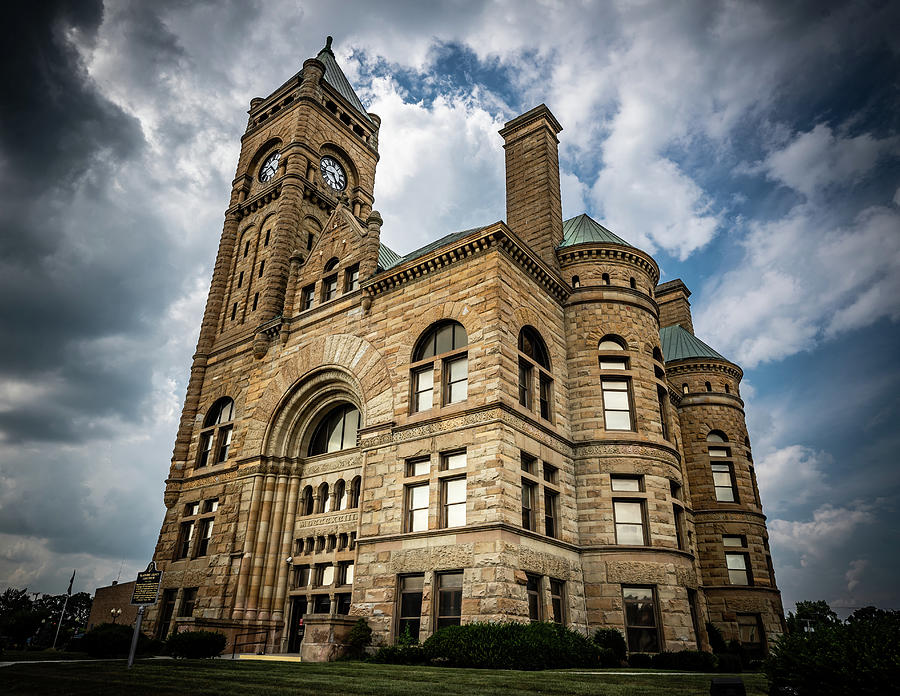 Architecture Photograph - Blackford County Indiana Courthouse by Scott Smith
