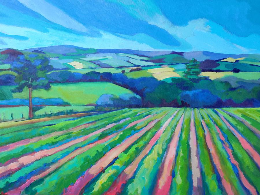 BlackIsle Fields Painting by Stephanie Maclean - Fine Art America