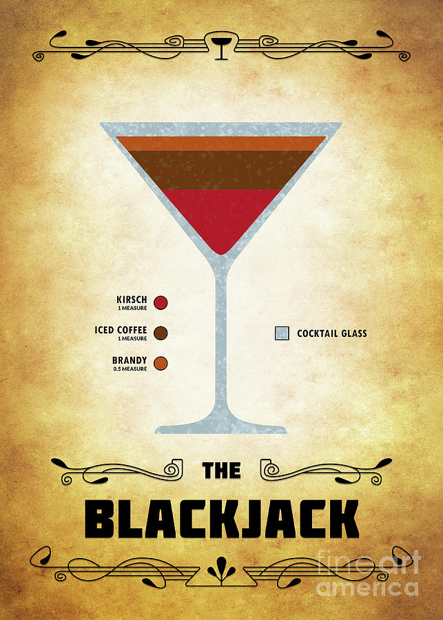 Blackjack Cocktail - Classic Digital Art by Bo Kev
