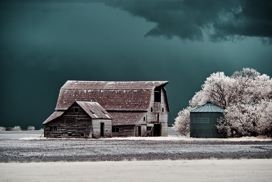 Blackmore Barn - Infrared Series - 1 of 3 Photograph by Peter Herman
