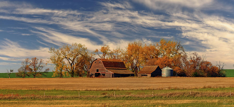 Blackmore Bygone - abandoned ND barn and homestead site Photograph by Peter Herman