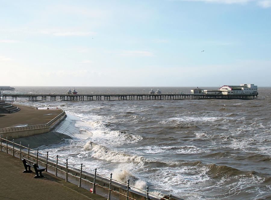 Blackpool - Pier and Promenade Photograph by Philip Openshaw - Pixels